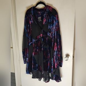 NWT Roman's size 20W sheer high low tunic